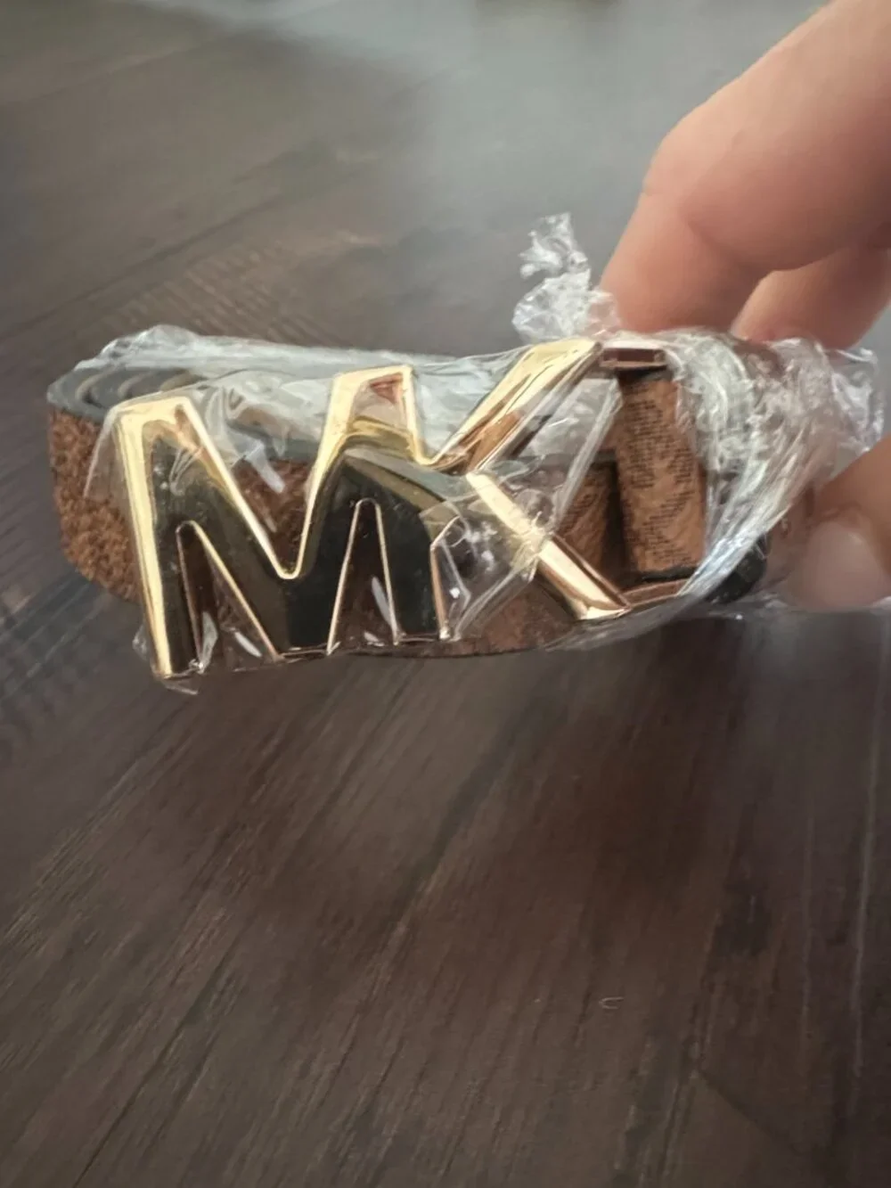 Michael Kors Womens Logo Belts Gold Hardwear Large NWT Bundle